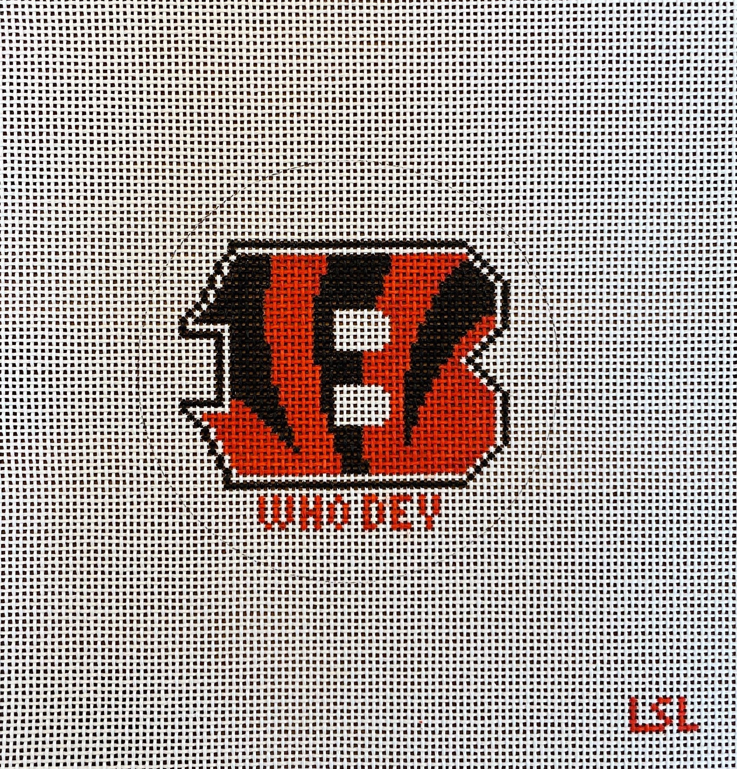 Bengals "B" Ornament - 13 count